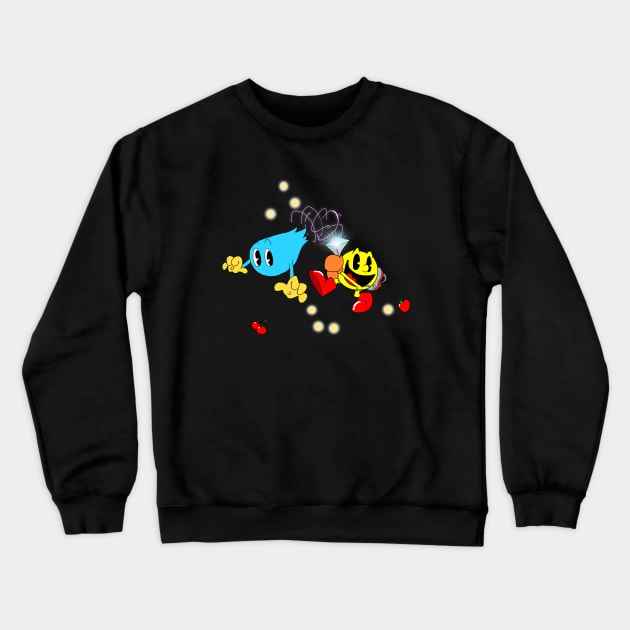 pacman Poltergust 3000 Crewneck Sweatshirt by oria